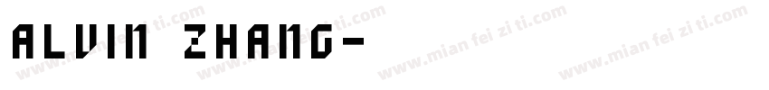ALVIN ZHANG字体转换